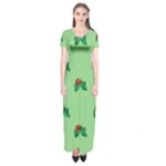 sequin christmas Holly Short Sleeve Maxi Dress