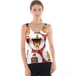 christmas hipster monkeys  Tank Top