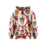 christmas hipster monkeys  Kids  Zipper Hoodie