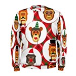 christmas hipster monkeys  Men s Sweatshirt