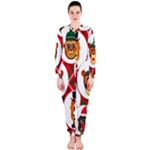 christmas hipster monkeys  OnePiece Jumpsuit (Ladies)