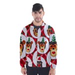 christmas hipster monkeys  Wind Breaker (Men)