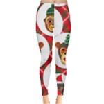 christmas hipster monkeys  Leggings 