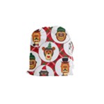 christmas hipster monkeys  Drawstring Pouch (Small)