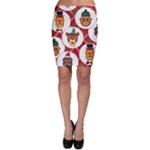 christmas hipster monkeys  Bodycon Skirt