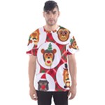 christmas hipster monkeys  Men s Sport Mesh Tee