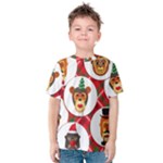 christmas hipster monkeys  Kids  Cotton Tee