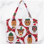 christmas hipster monkeys  Mini Tote Bag