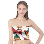 christmas hipster monkeys  Tube Top