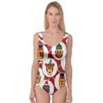 christmas hipster monkeys  Princess Tank Leotard 