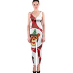 christmas hipster monkeys  OnePiece Catsuit