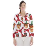 christmas hipster monkeys  Wind Breaker (Women)