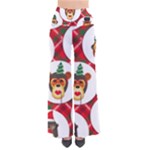 christmas hipster monkeys  Women s Chic Palazzo Pants 