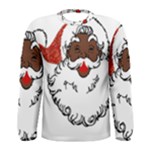 sequin African santa claus Men s Long Sleeve Tee