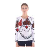 sequin African santa claus Women s Long Sleeve Tee