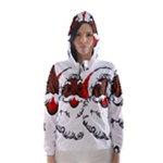 sequin African santa claus Hooded Wind Breaker (Women)