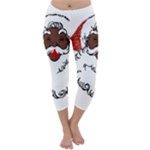 sequin African santa claus Capri Winter Leggings 