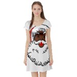 sequin African santa claus Short Sleeve Skater Dress