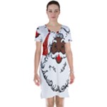 sequin African santa claus Short Sleeve Nightdress