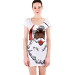 sequin African santa claus Short Sleeve Bodycon Dress