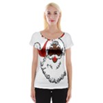 sequin African santa claus Women s Cap Sleeve Top