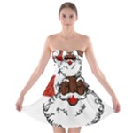 sequin African santa claus Strapless Bra Top Dress