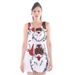 sequin African santa claus Scoop Neck Skater Dress