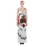 sequin African santa claus Maxi Thigh Split Dress