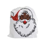 sequin African santa claus Drawstring Pouch (XL)