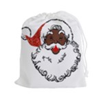 sequin African santa claus Drawstring Pouch (XXL)