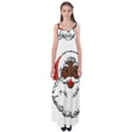 sequin African santa claus Empire Waist Maxi Dress