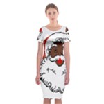 sequin African santa claus Classic Short Sleeve Midi Dress