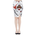 sequin African santa claus Midi Wrap Pencil Skirt