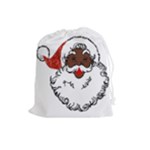 sequin African santa claus Drawstring Pouch (Large)