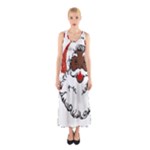 sequin African santa claus Sleeveless Maxi Dress