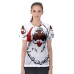 sequin African santa claus Women s Sport Mesh Tee