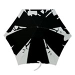 santa nosferatu Mini Folding Umbrella