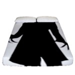 santa nosferatu Fitted Sheet (Queen Size)