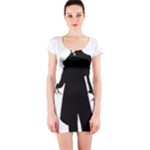 santa nosferatu Short Sleeve Bodycon Dress