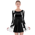 santa nosferatu Long Sleeve Skater Dress