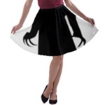 santa nosferatu A-line Skater Skirt