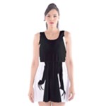 santa nosferatu Scoop Neck Skater Dress