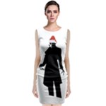 santa nosferatu Sleeveless Velvet Midi Dress