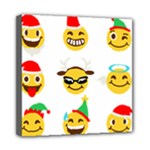 Xmas Emoji Happy Faces Mini Canvas 8  x 8  (Stretched)