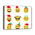 Xmas Emoji Happy Faces Canvas 10  x 8  (Stretched)