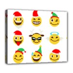 Xmas Emoji Happy Faces Deluxe Canvas 24  x 20  (Stretched)