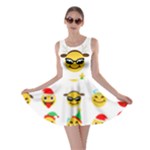 Xmas Emoji Happy Faces Skater Dress