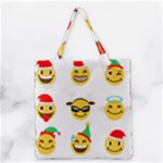 Xmas Emoji Happy Faces Grocery Tote Bag