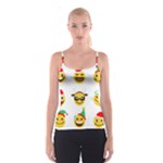 Xmas Emoji Happy Faces Spaghetti Strap Top