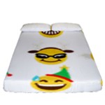 Xmas Emoji Happy Faces Fitted Sheet (King Size)